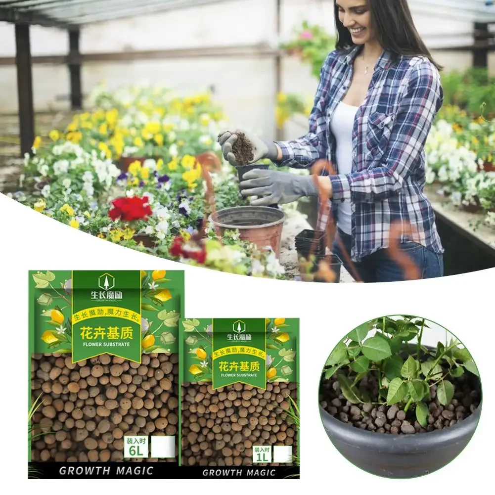 Clay Pebble Growing - 2L Organiczne kulki z gliny drenażowej