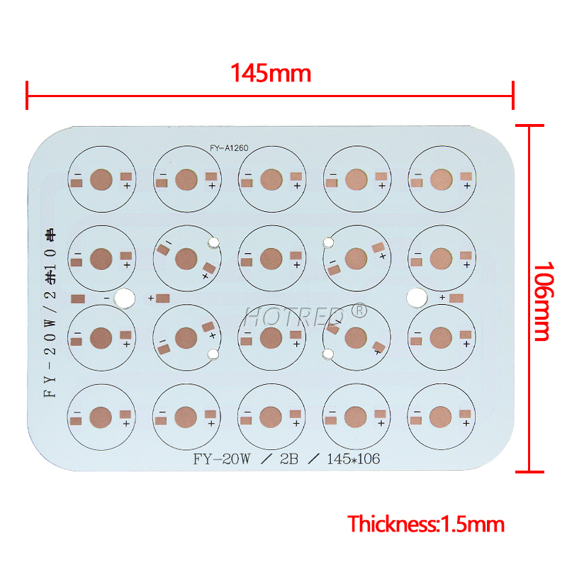 Aluminiowa płytka PCB LED, pod – Flood Tray Table recenzja i cena