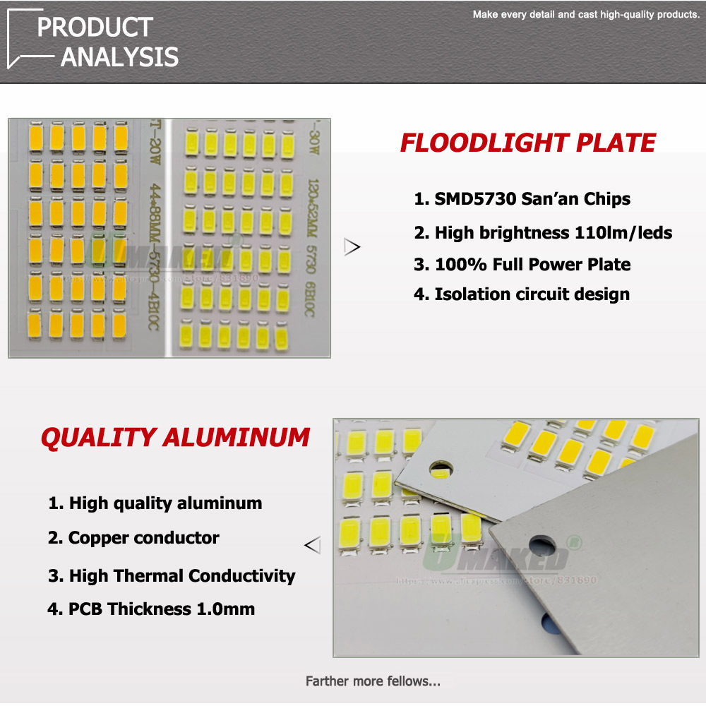 5 sztuk LED reflektor wymienić – Flood Tray Table recenzja i cena