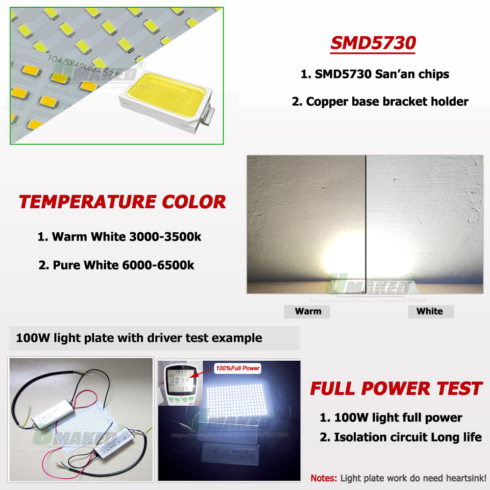 50W LED PCB + sterownik Floodl – Flood Tray Table recenzja i cena